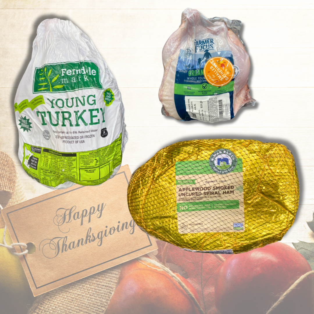 Thanksgiving Ham, Turkey, Chicken