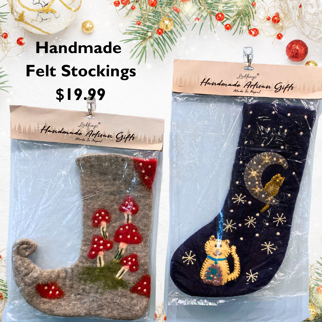 Handmade Felt Stockings $19.99