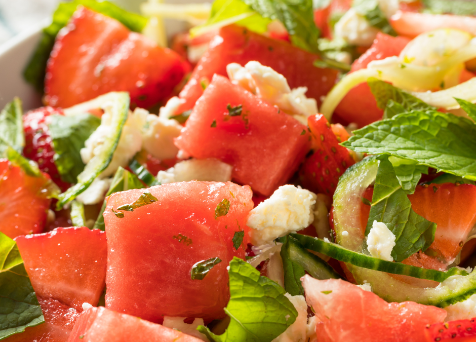 Watermelon & Feta Salad with Mint