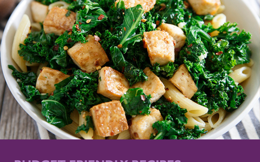 Budget Friendly Recipes | Garlic Tofu & Greens