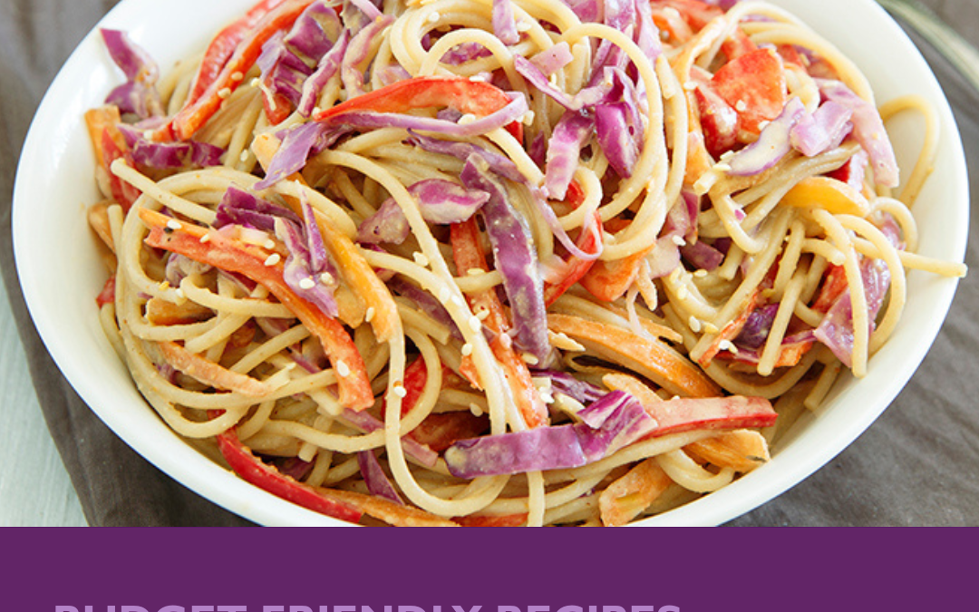 Budget Friendly Recipes | Peanut Sesame Noodles